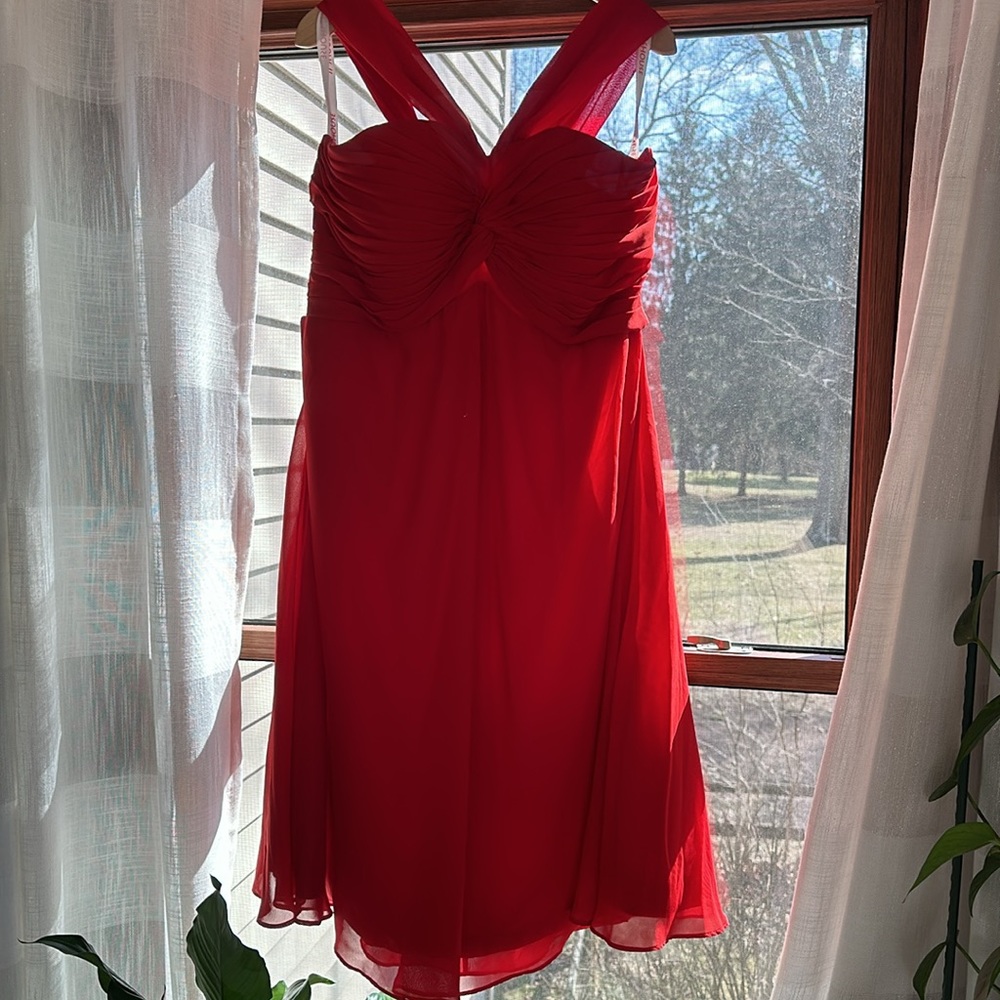 True Red JJ house Dress with bow detail